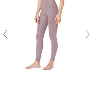 NWT Beyond Yoga Twinkle Leggings, Orchid/Rose Gold Twinkle, Size S
